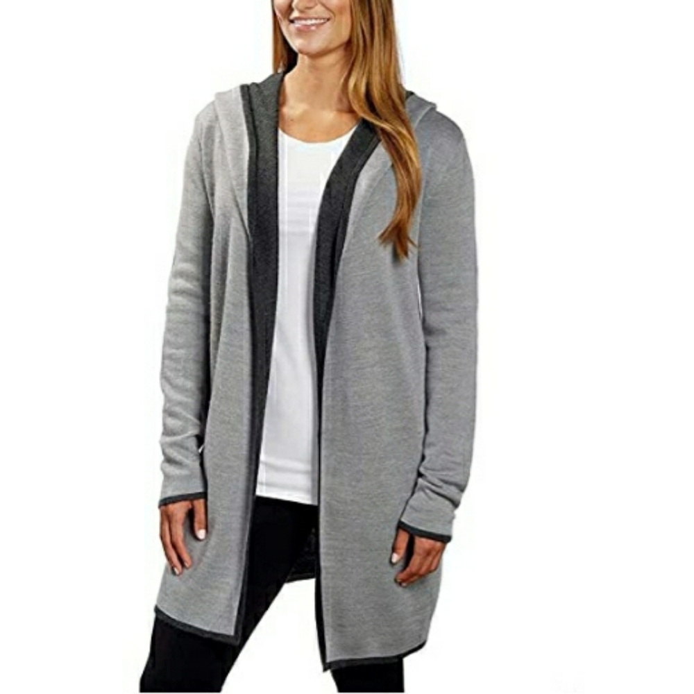 BINC by Blair Noir Hooded Cardigan Sweater